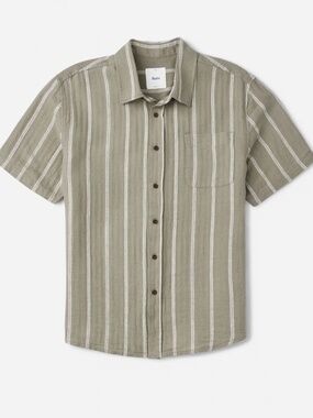Katin Men's Allen Short Sleeve Button Down - NWOT - L - Gray/green